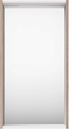 ASB-Mebel Зеркало Адель 40 белое/дуб сонома – фотография-1